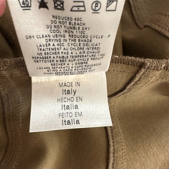 See by Chloe Olive Green Strapless Dress 10 EUC - Picture 9 of 9